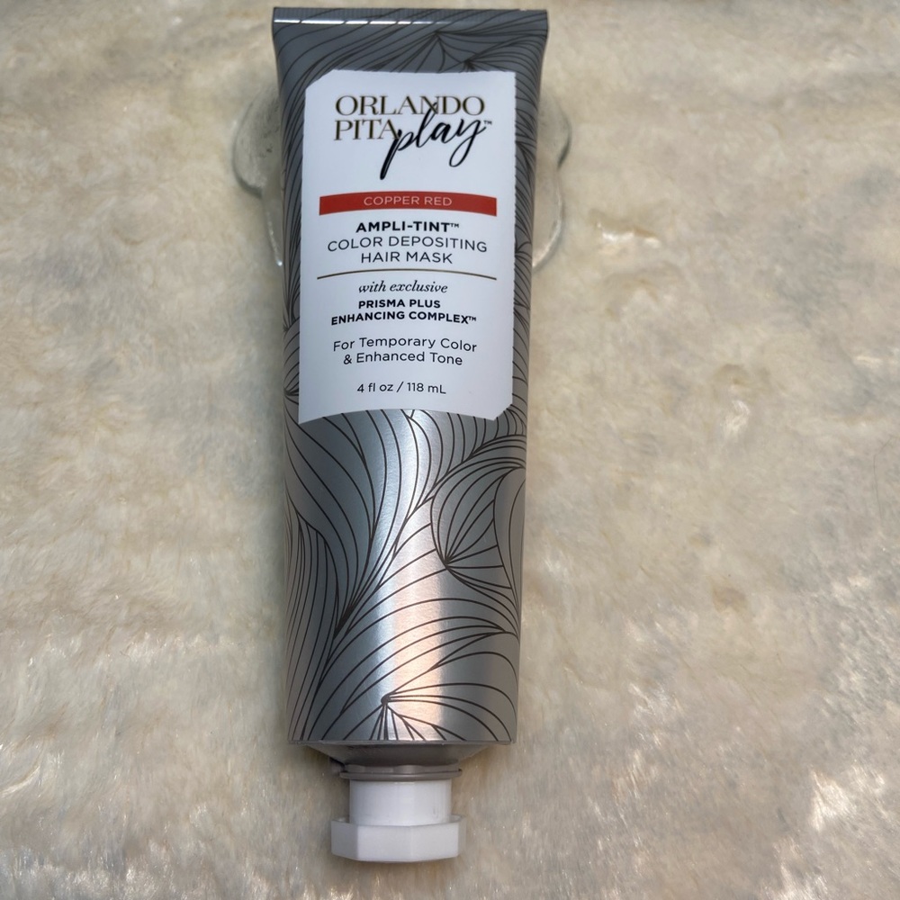 Orlando Pita Play Ampli-Tint Color Deposting Mask in Copper Red NEW